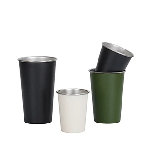 260 ml 350 ml 500 ml 700 ml single wall stainless steel beer,tea, coffee cups